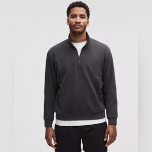 Mens Lululemon Half Zip Pullover Sweater XL Black